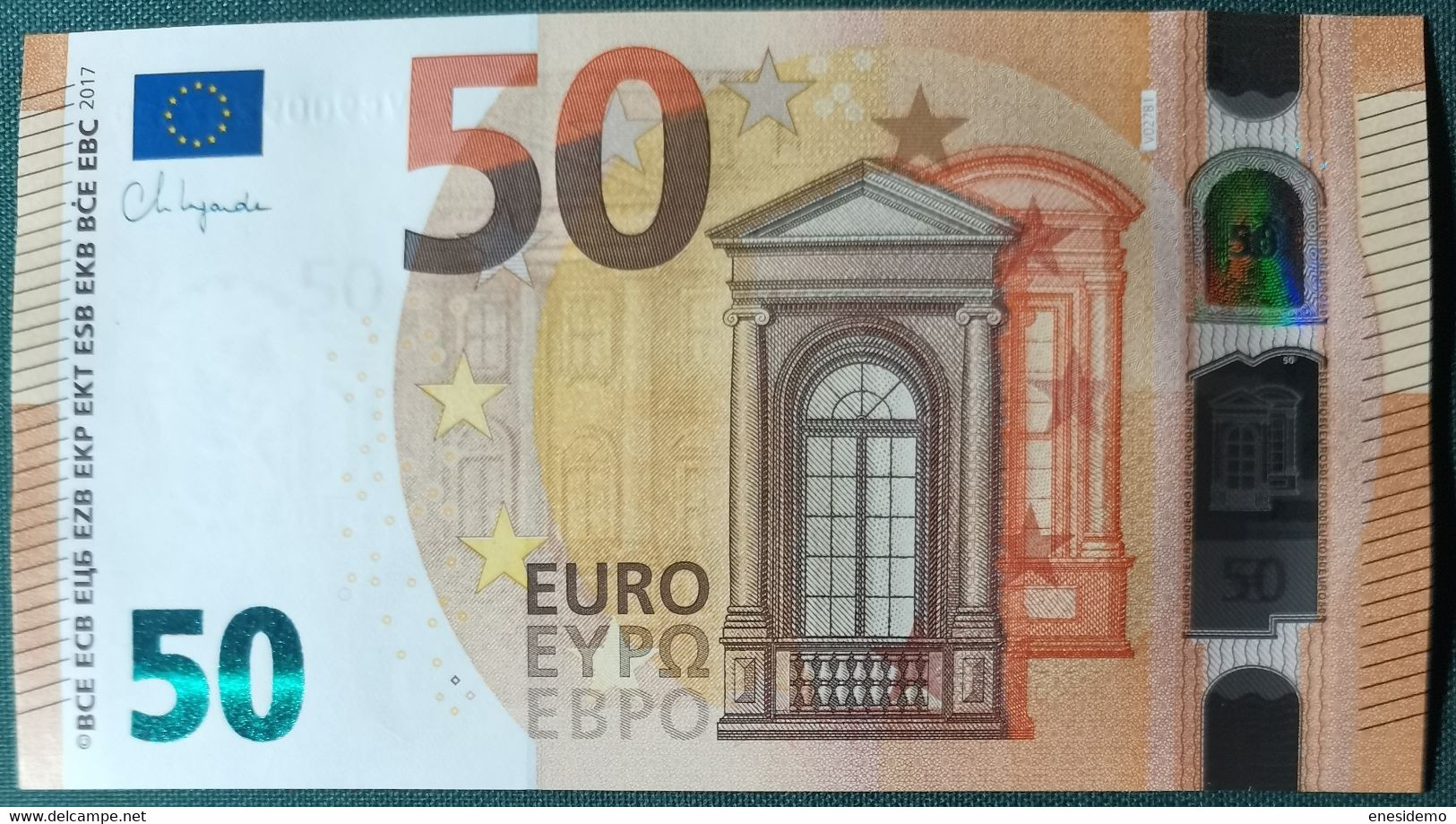 50 EURO SPAIN 2017 LAGARDE V027B1 VC SC FDS UNCIRCULATED PERFECT - 50 Euro