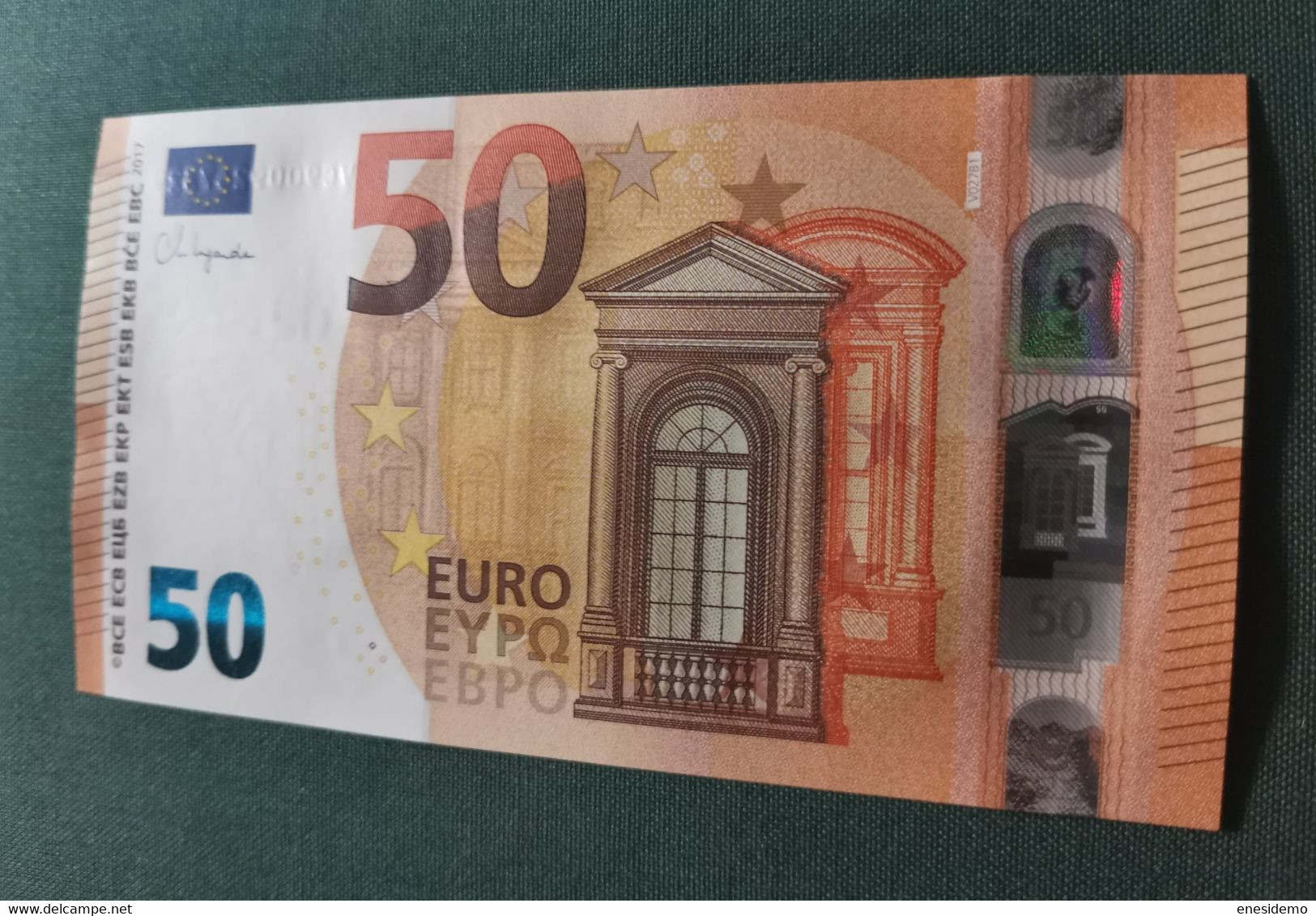 50 EURO SPAIN 2017 LAGARDE V027B1 VC SC FDS UNCIRCULATED PERFECT - 50 Euro