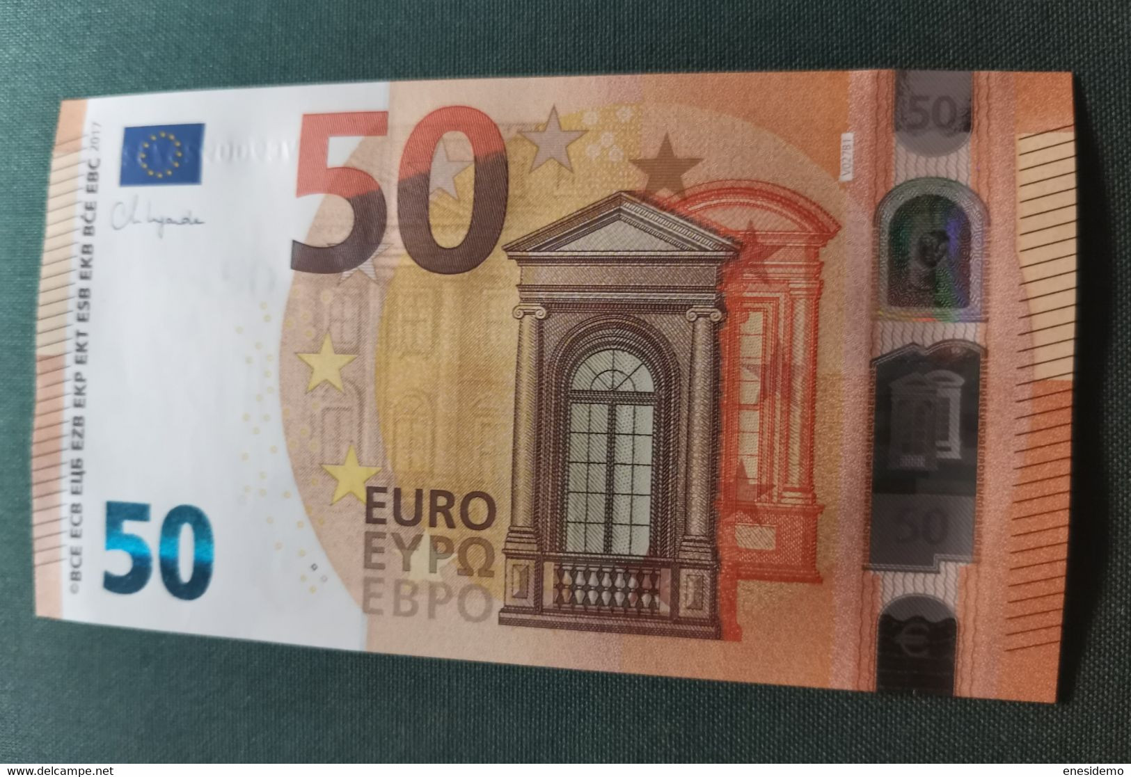 50 EURO SPAIN 2017 LAGARDE V027B1 VC SC FDS UNCIRCULATED PERFECT - 50 Euro