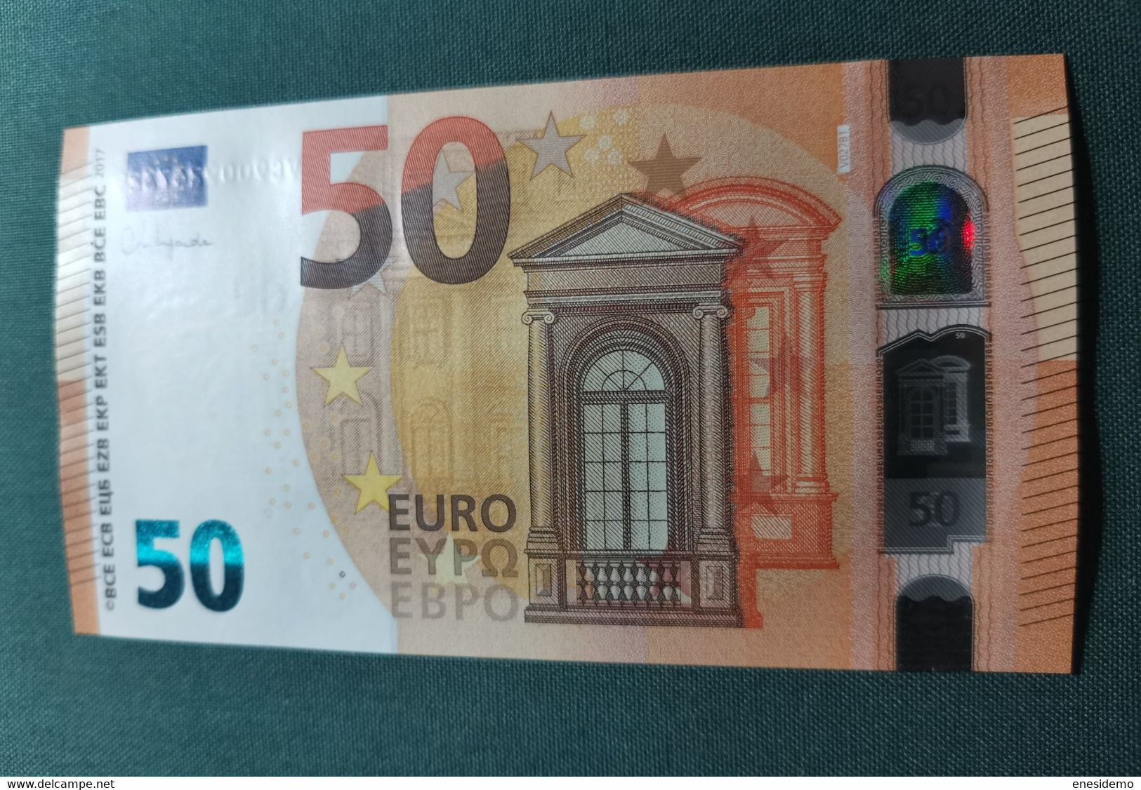 50 EURO SPAIN 2017 LAGARDE V027B1 VC SC FDS UNCIRCULATED PERFECT - 50 Euro