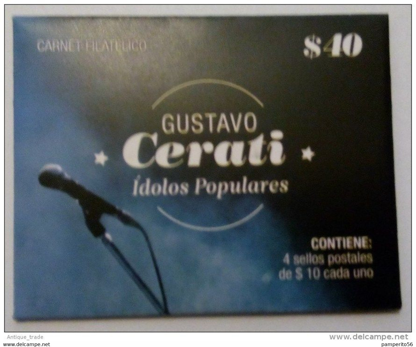 ARGENTINA: Música - Leyendas Del Rock Argentino / Gustavo Cerati (2015) MNH Booklet / Carnet Nuevo - Postzegelboekjes