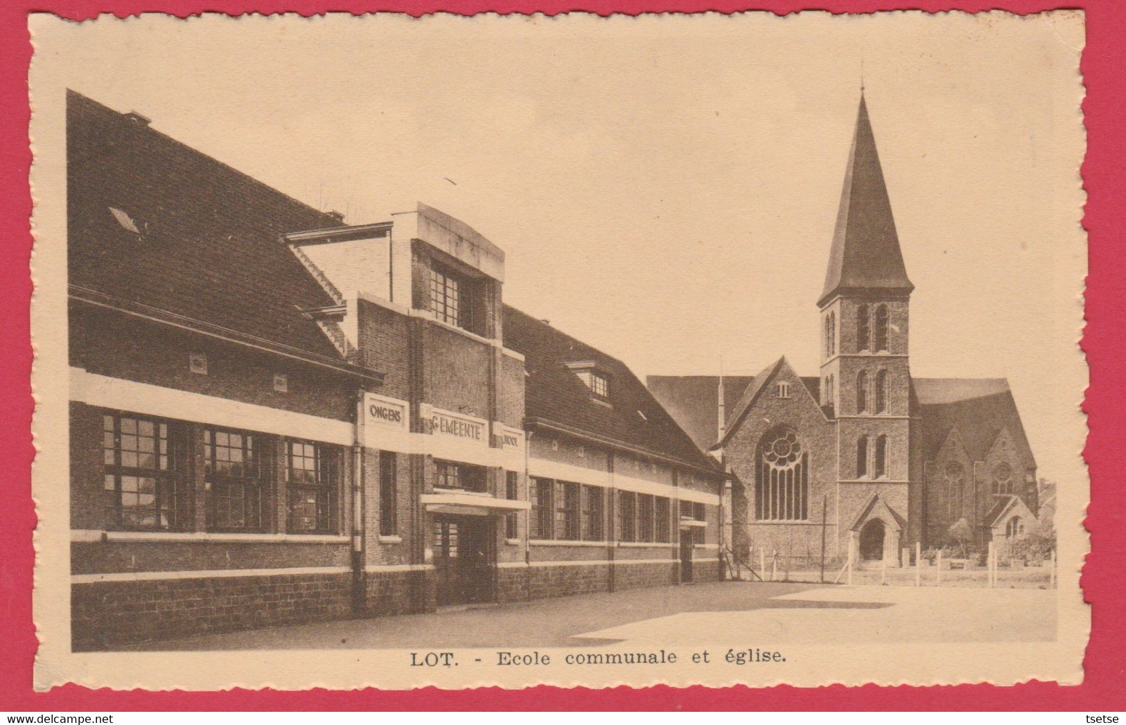 Lot - Ecole Communale Et église ( Verso Zien ) - Beersel
