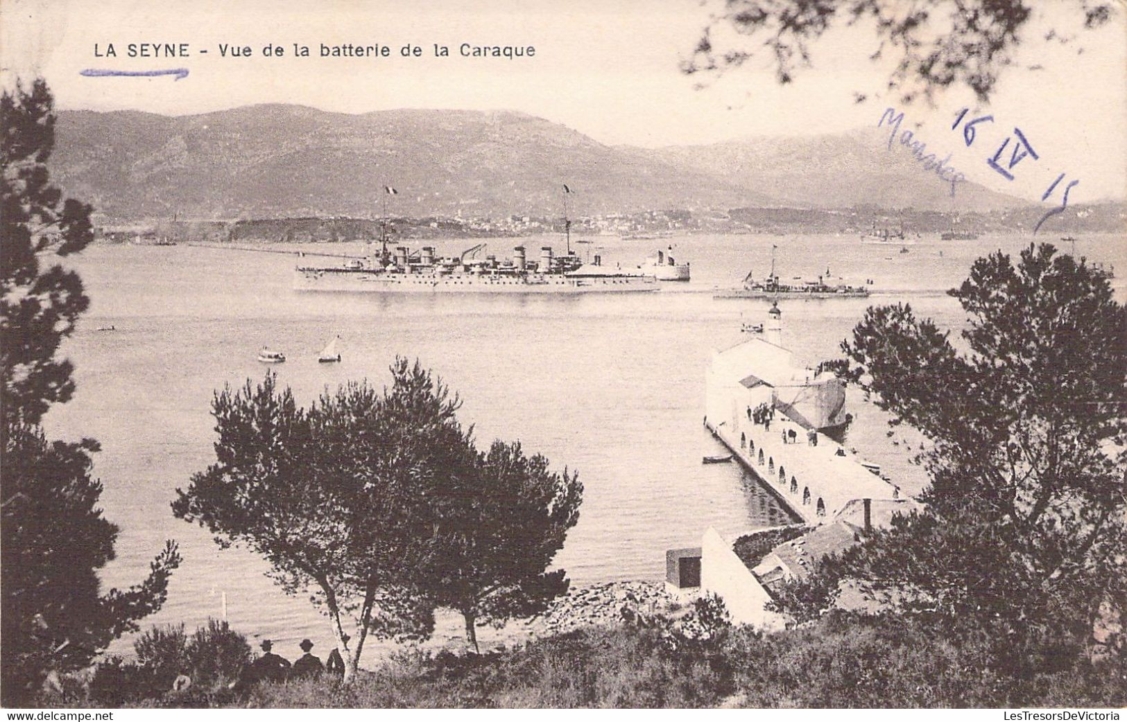 CPA - FRANCE - LA SEYNE - Vue De La Batterie De La Caraque - La Seyne-sur-Mer