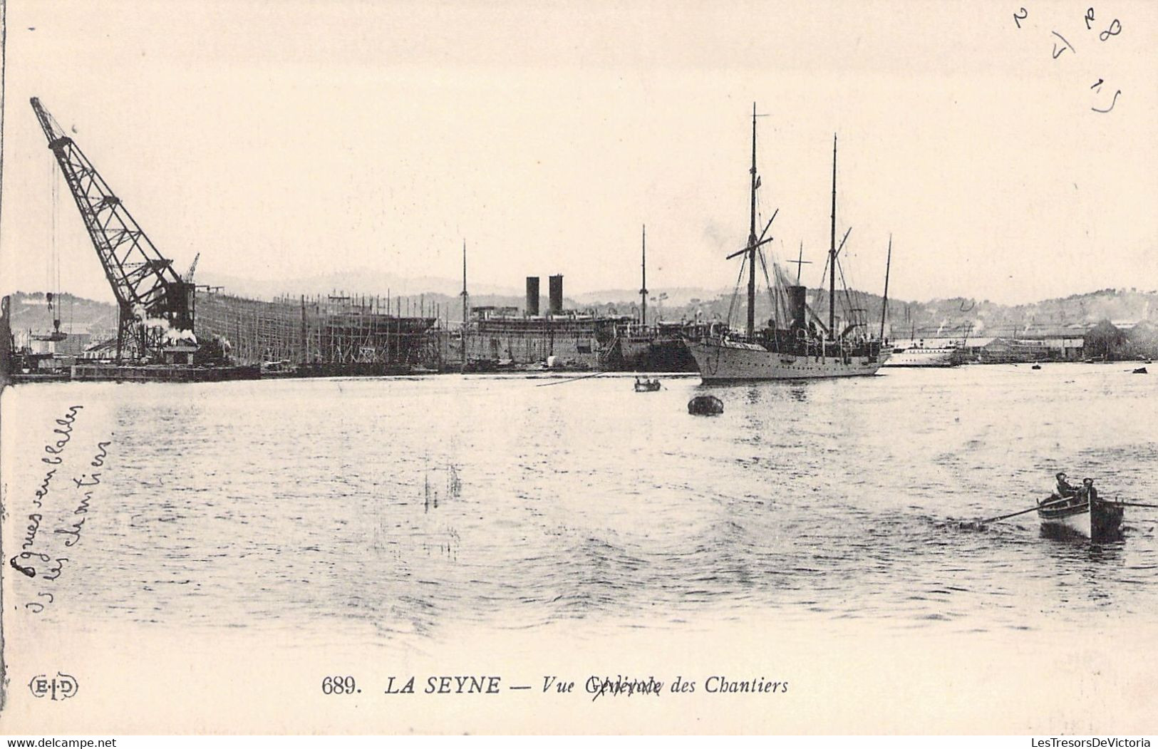 CPA - FRANCE - LA SEYNE - Vue Générale Des Chantiers - Bateau - La Seyne-sur-Mer