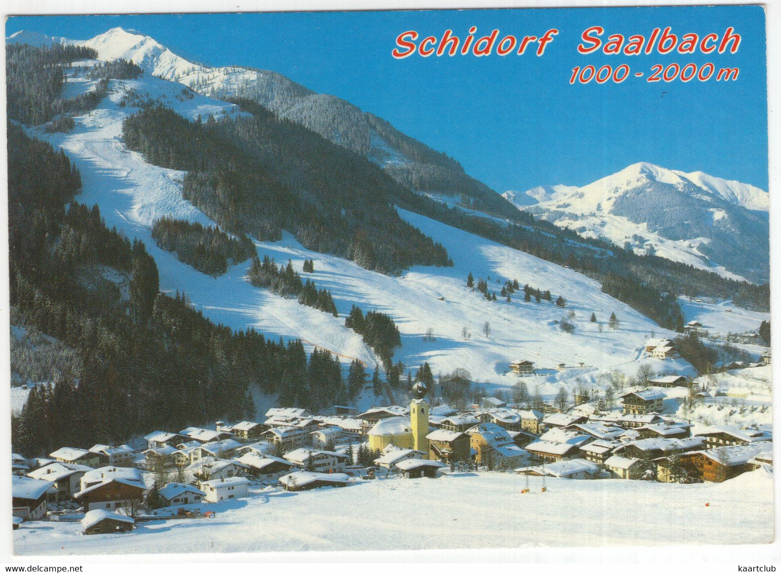 Schidorf Saalbach Mit Schattberg-Nordabfahrt Und  Mit Zwölferkogel - (Österreich/Austria) - Saalbach