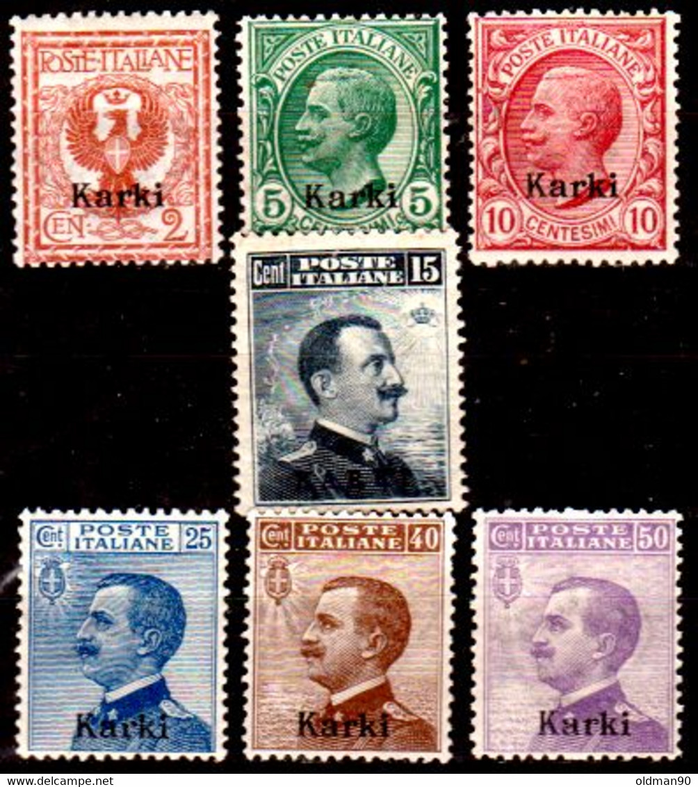 Egeo-OS-269- Carchi: Original Stamps 1901-11 And Overprint 1912 (++) MNH - Quality In Your Opinion. - Egée (Calino)