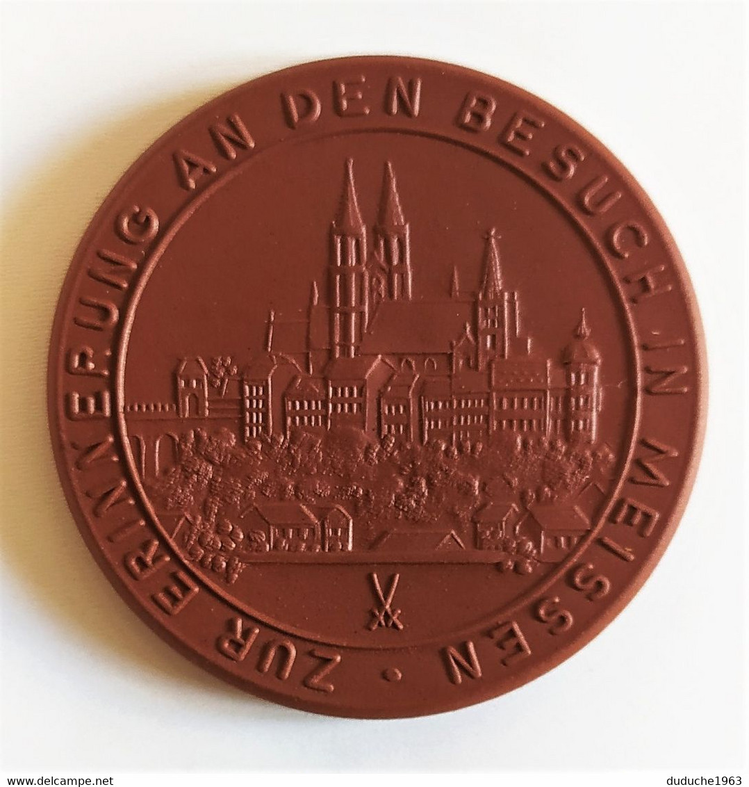 Médaille Porcelaine(porzellan) - Ville De Meissen/Johann Friedrich Böttger. 53mm - Collections