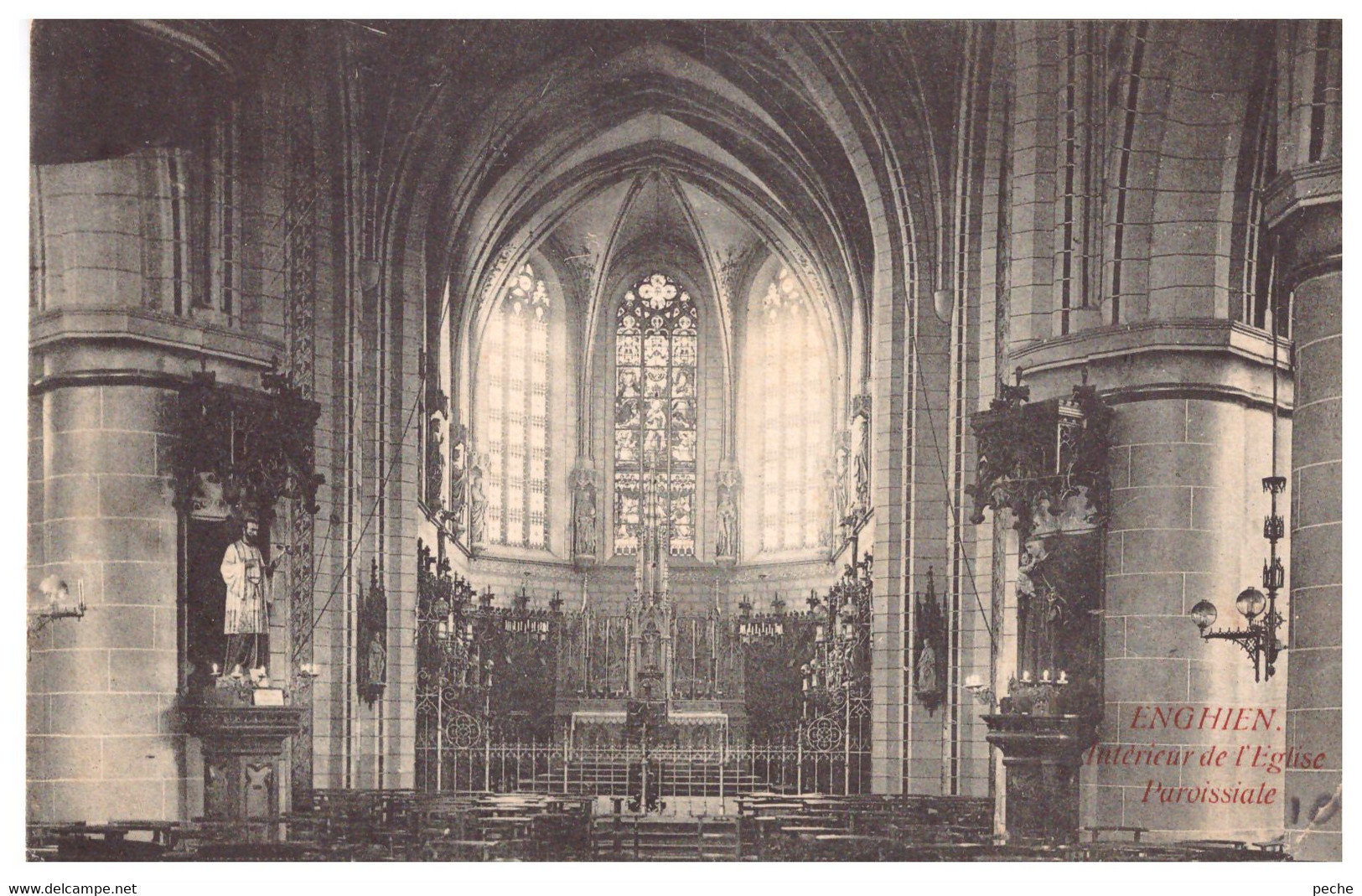 N°102917 -cpa Enghien Les Bains -intérieur De L'église- - Enghien - Edingen