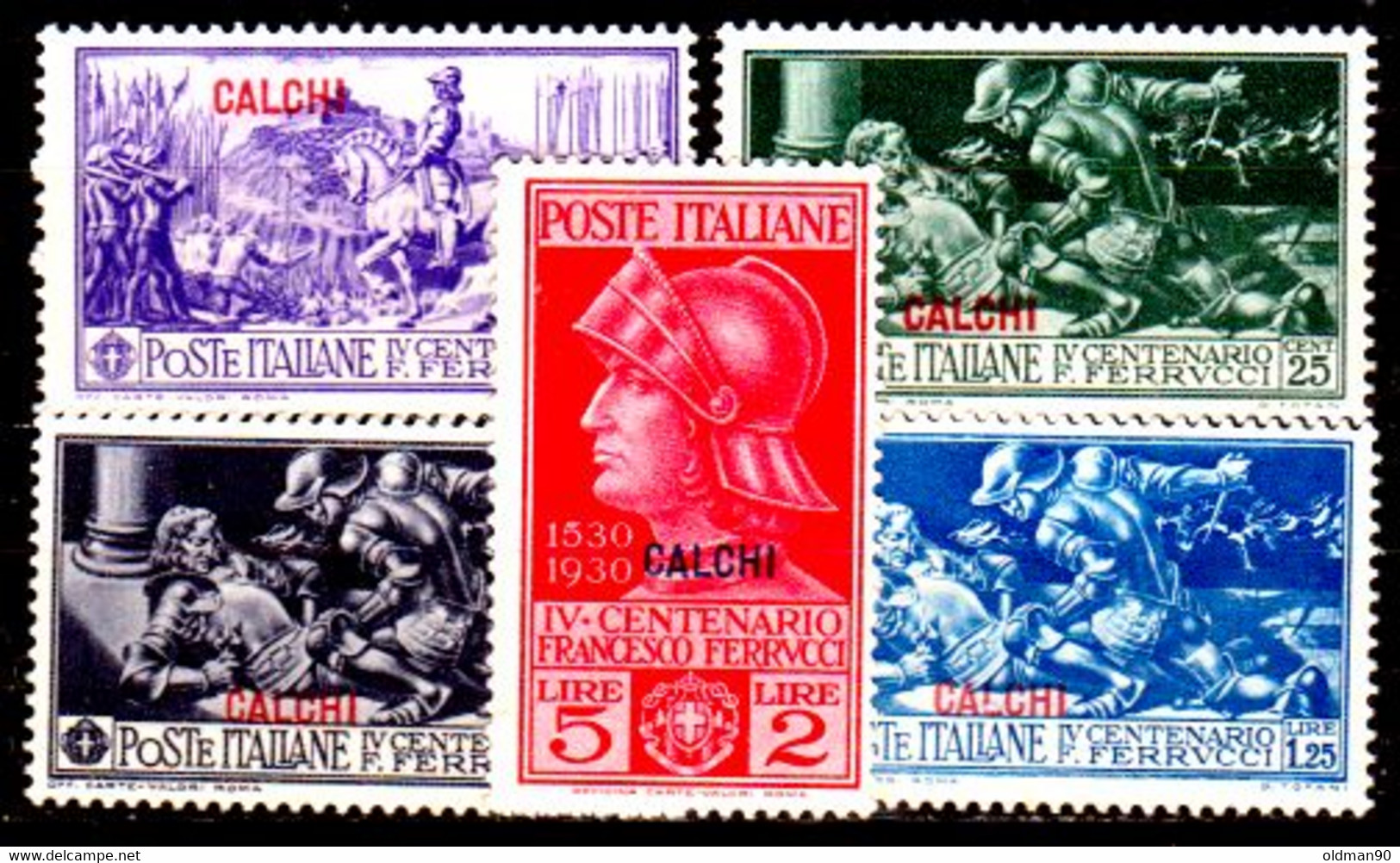 Egeo-OS-272- Carchi: Original Stamp "Ferrucci" And Overprint 1930 (++) MNH - Quality In Your Opinion. - Egée (Calino)