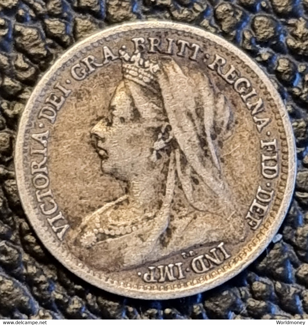 United Kingdom 3 Pence 1898 - F. 3 Pence