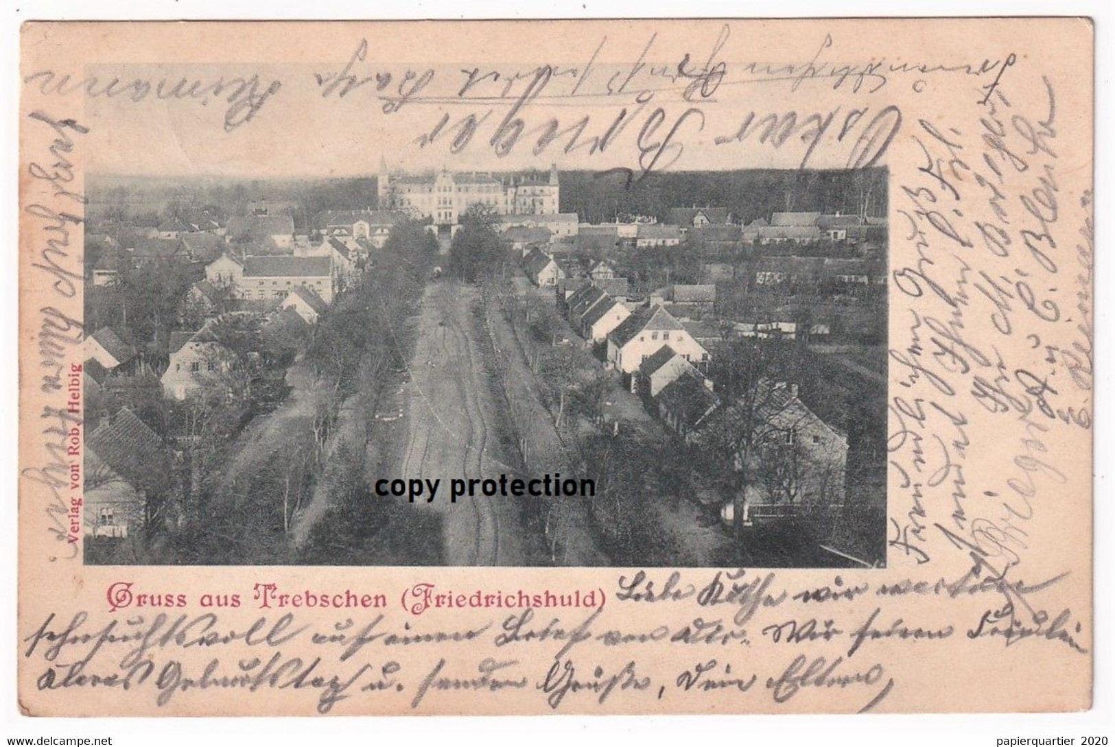 Trebschen Friedrichshuld, Alte Ansichtskarte, Trzebiechow - Polen
