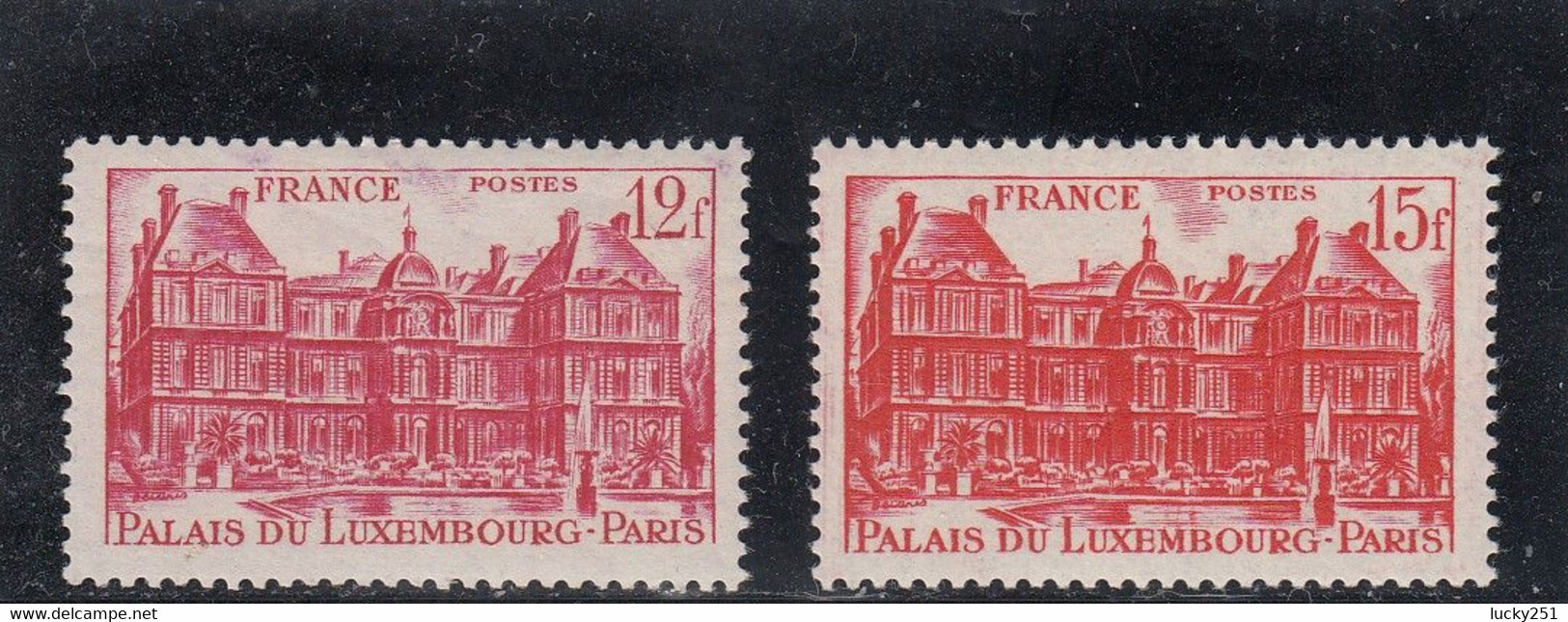 France - Année 1948 - Neuf** - N°YT 803/04** - Palais Du Luxembourg - Neufs