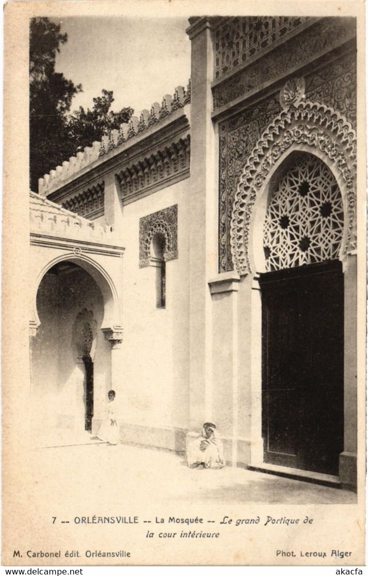 CPA AK ORLEANSVILLE La Mosquee - Grand Portique ALGERIE (1189794) - Chlef (Orléansville)