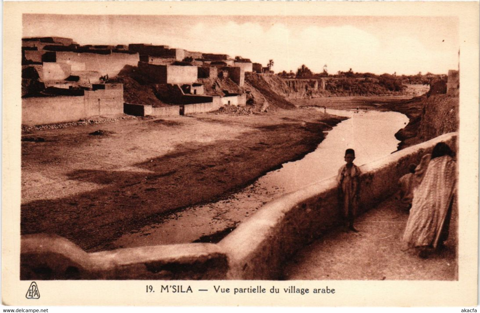 CPA AK M'SILA Vue Partielle Du Village Arabe ALGERIE (1291610) - M'Sila