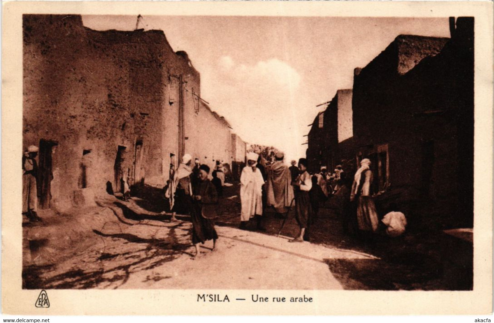 CPA AK M'SILA Une Rue Arabe ALGERIE (1291747) - M'Sila