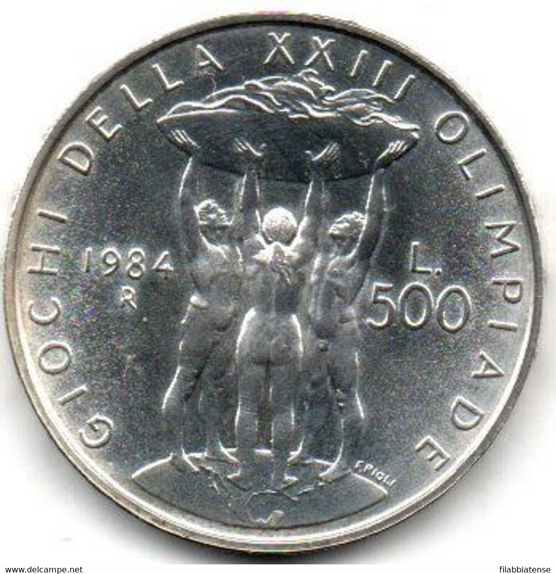 1984 - Italia 500 Lire Olimpiadi Los Angeles - Senza Confezione    ---- - Conmemorativas