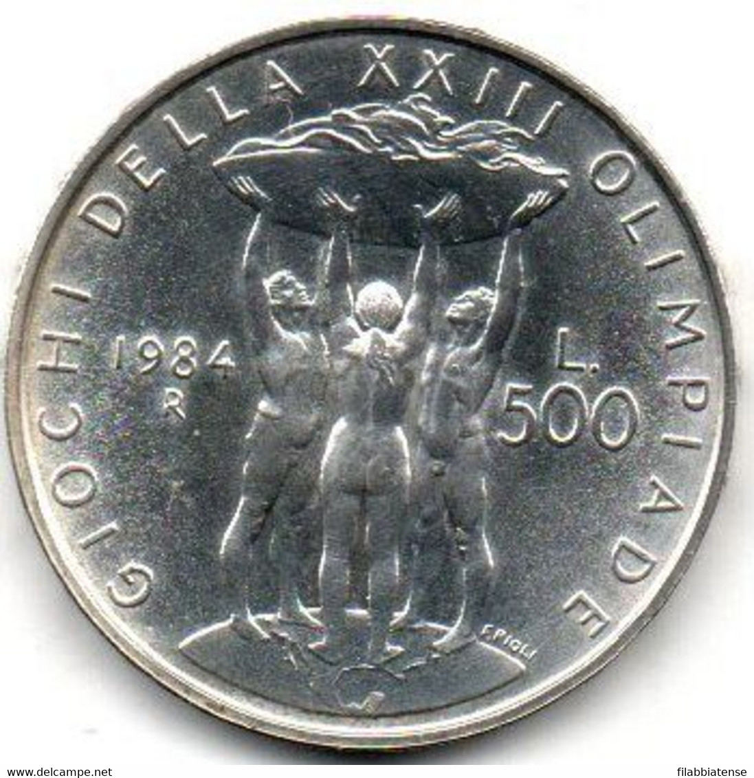 1984 - Italia 500 Lire Olimpiadi Los Angeles - Senza Confezione    ---- - Commémoratives
