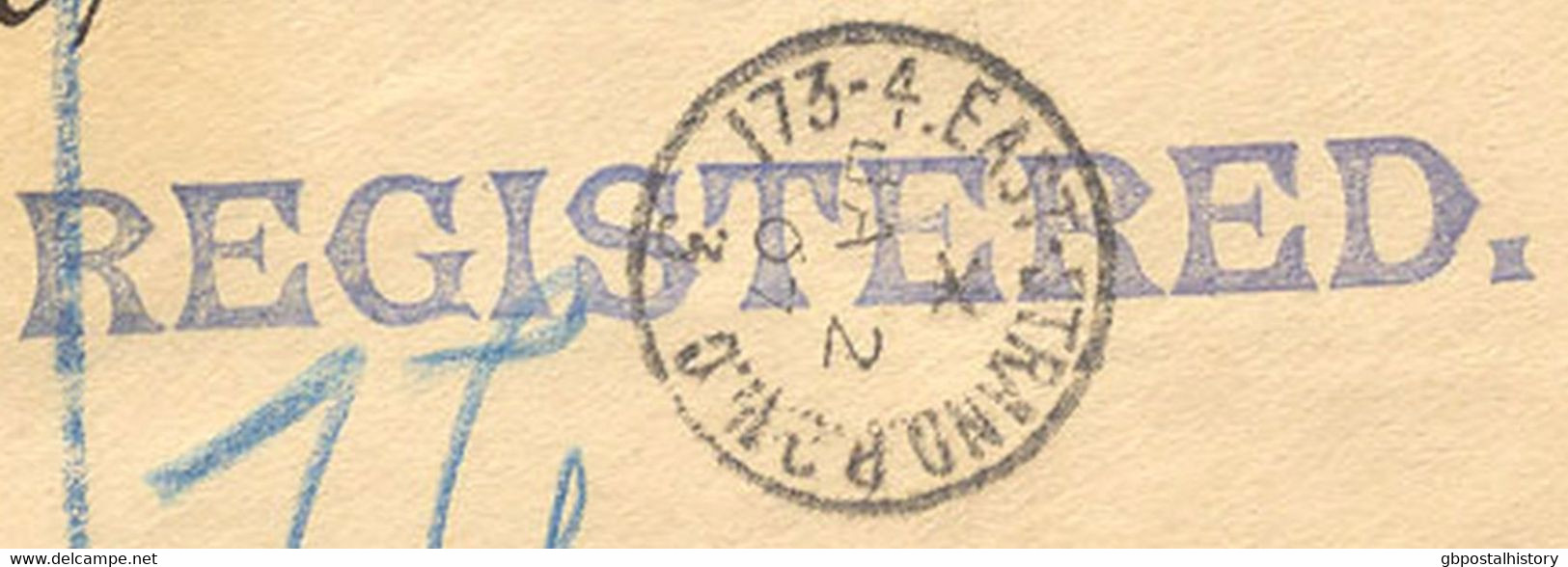 GB 1907 QV ½d Brown (2 X Different Cut-outs From Postcards) Together With QV 1d Pink Envelope-cut-out And QV 2d Blue Cut - Lettres & Documents