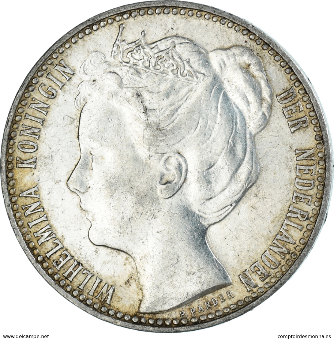 Monnaie, Pays-Bas, Wilhelmina I, Gulden, 1901, TTB, Argent, KM:122.1 - 1 Gulden