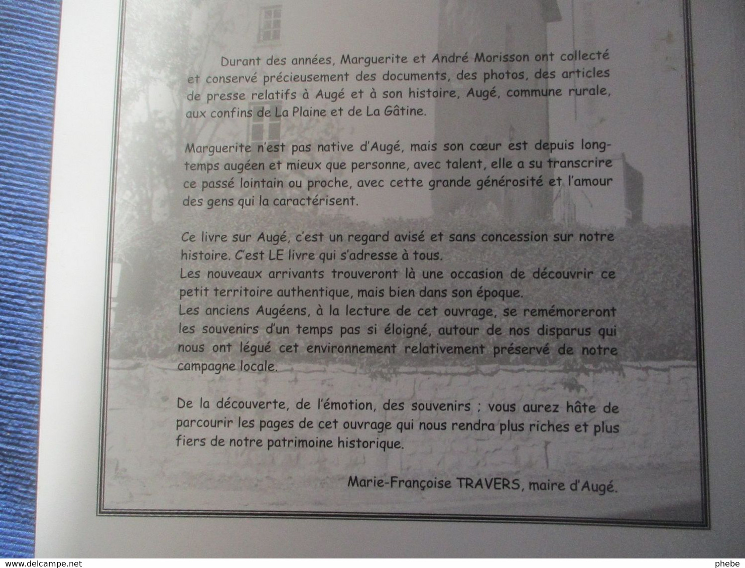 Morisson-Gaboreau / Augé Moments De Vie Moments D'histoire  (Deux-Sèvres 79) - Poitou-Charentes