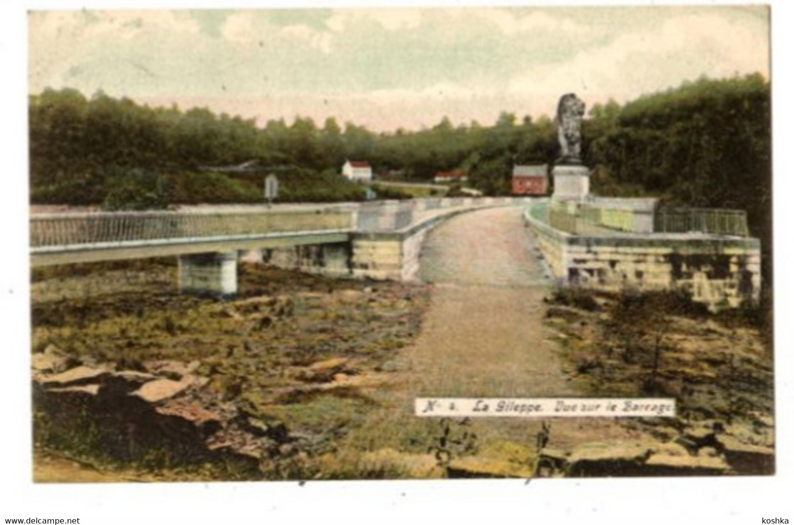 LA GILEPPE - Vue Sur Le Barrage - Envoyée En 1904 - - Gileppe (Stuwdam)