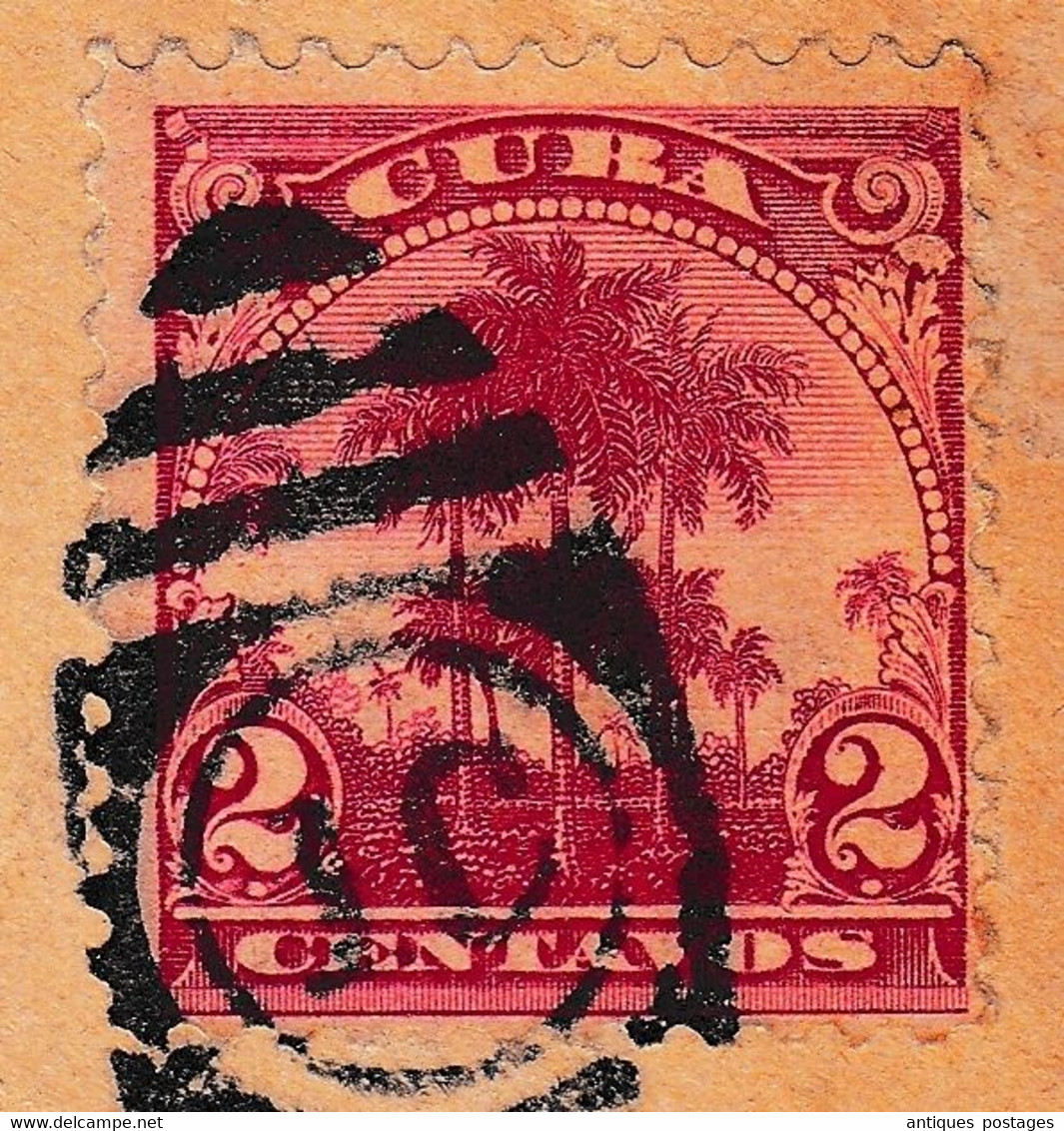 La Habana 1902 La Havane Cuba Liège Belgique Stamp 2 Centavos United States Military Government In Cuba - Cartas & Documentos