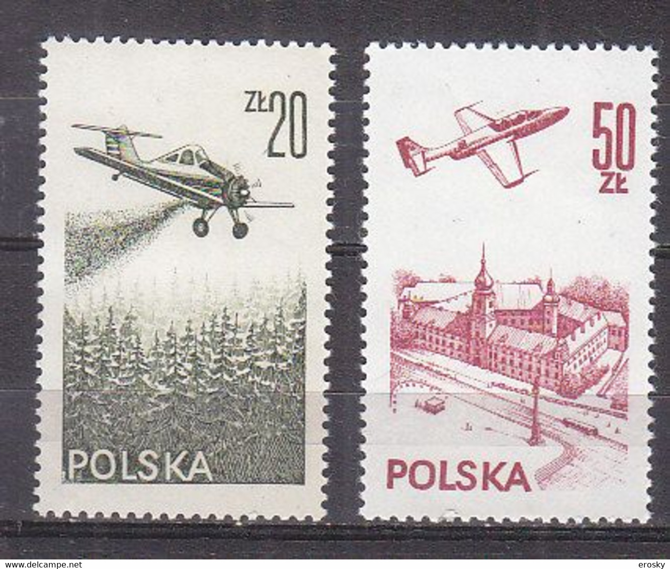 R3817 - POLOGNE POLAND AERIENNE Yv N°57/58 ** - Nuevos