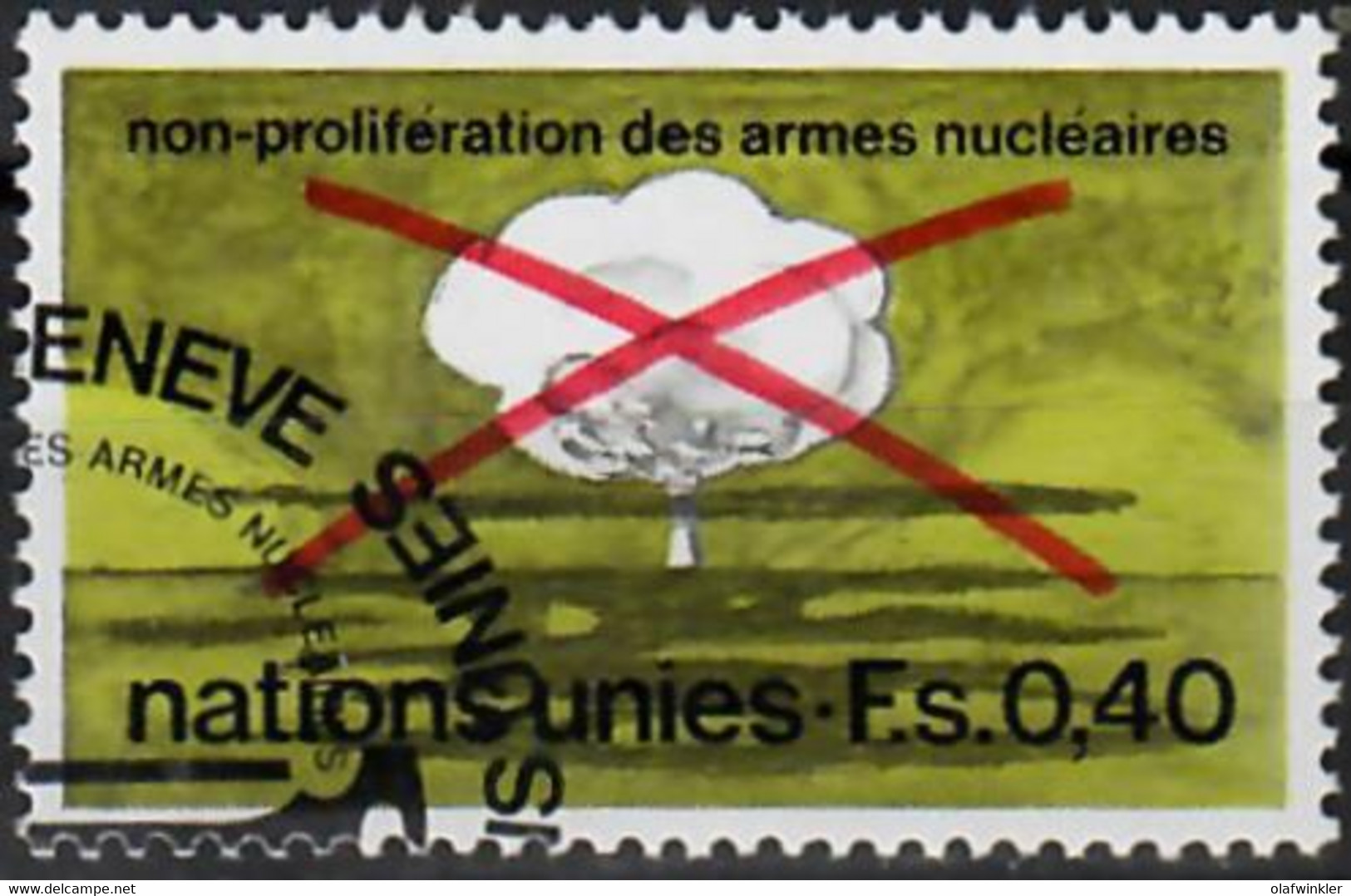 1972 Non-prolifération Des Armes Nucléaires Zum 23 / Mi 23 / Sc 23 / YT 23 Oblitéré / Gestempelt / Used [zro] - Usati