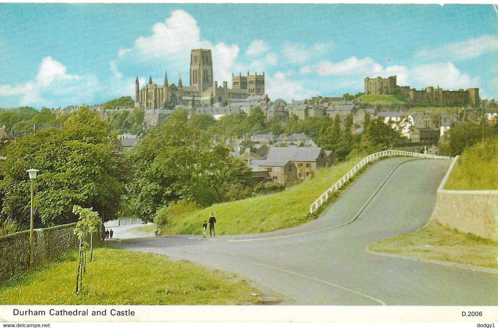 DURHAM CATHEDRAL AND CASTLE, DURHAM, ENGLAND. Circa 1973 USED POSTCARD   Wd1 - Durham City