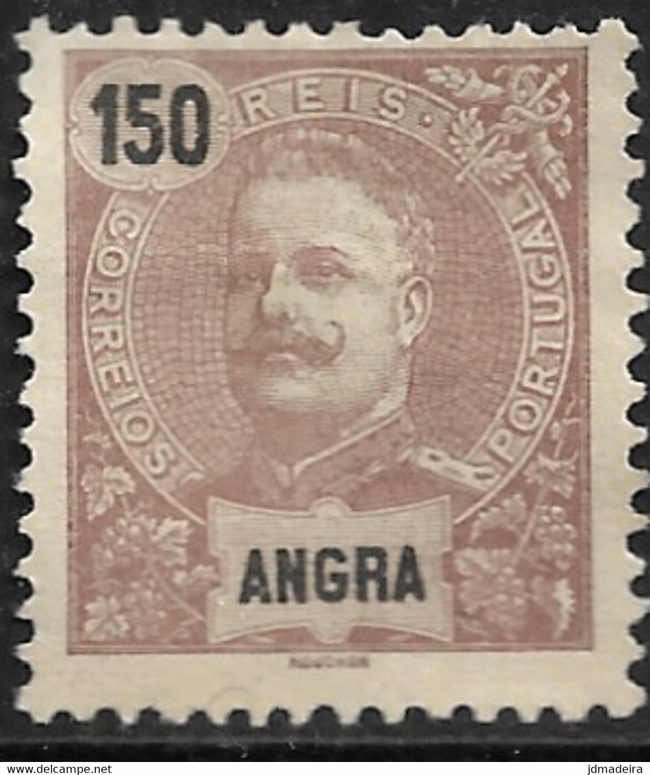 Angra – 1897 King Carlos 150 Réis Mint Stamp - Angra