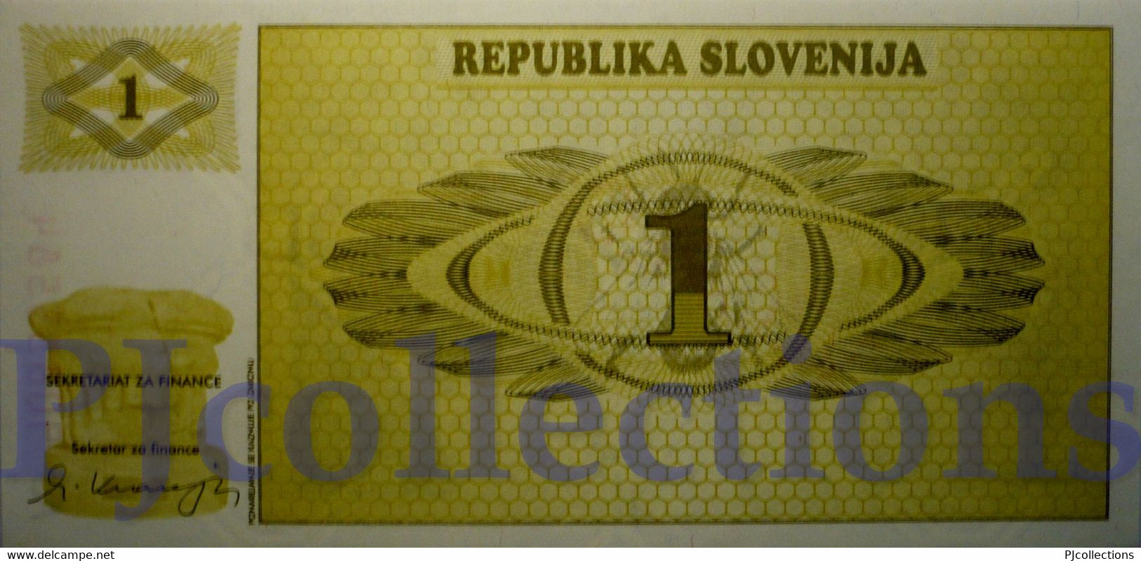 SLOVENIA 1 TOLAR 1990 PICK 1s1 SPECIMEN UNC - Slovénie