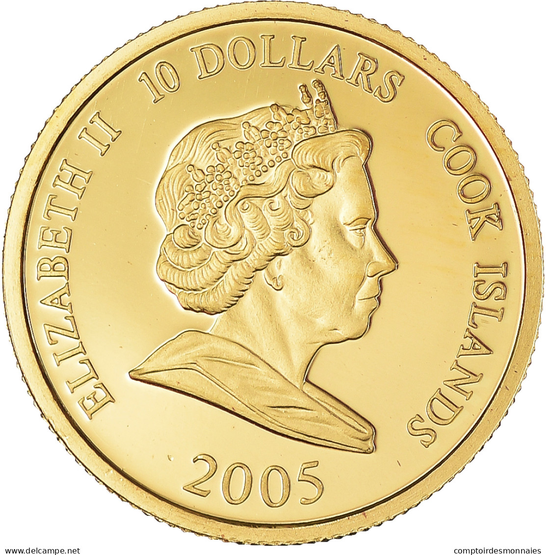 Monnaie, Îles Cook, Royal Wedding, 10 Dollars, 2005, FDC, Or - Cookeilanden