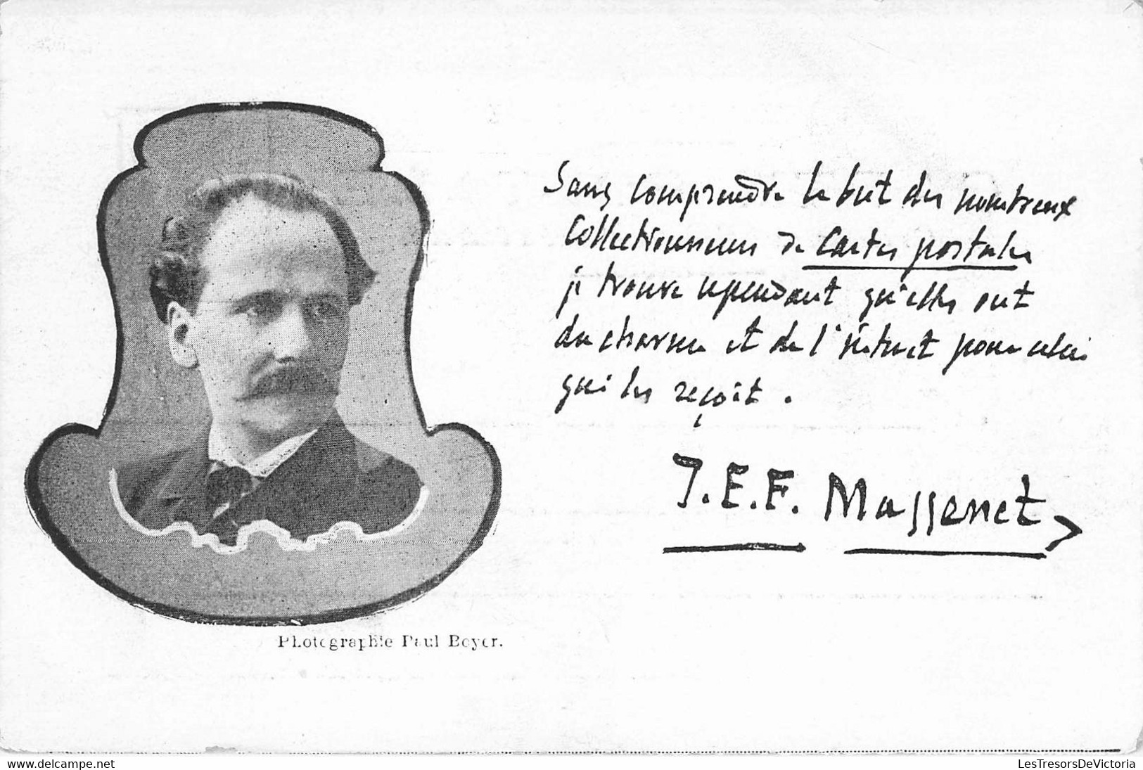 CPA Thèmes - Politique - J. E. F. Maffenet - Photographie Paul Boyer - Dos Non Divisé - République Française - Portrait - Sátiras