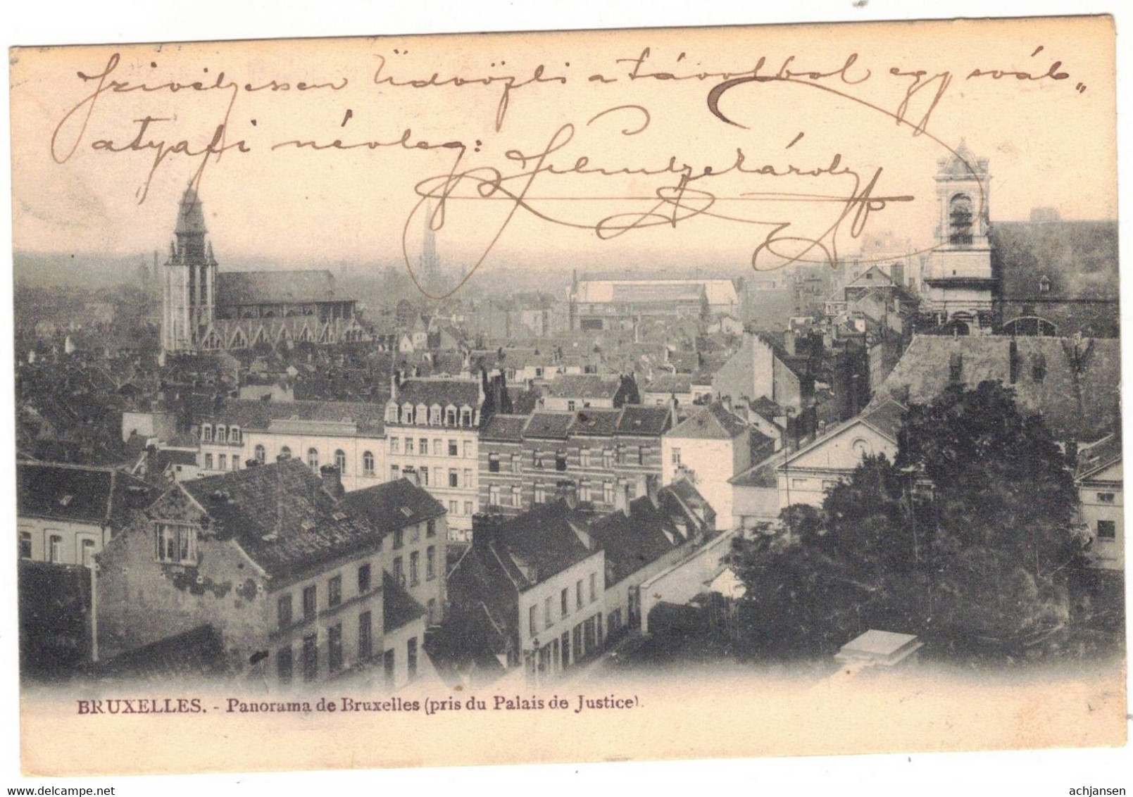 Bruxelles, Panorama De Bruxelles (pris De Palace De Justice) Voyagee 2-11-1903 - Panoramische Zichten, Meerdere Zichten