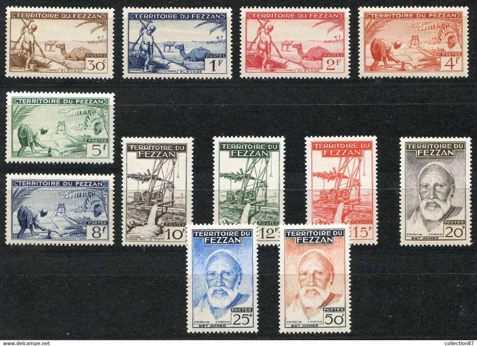 FEZZAN - N° 56 à 67 ⭐  NEUF Charnière - MLH ⭐ > Cote 60.00 € - Unused Stamps