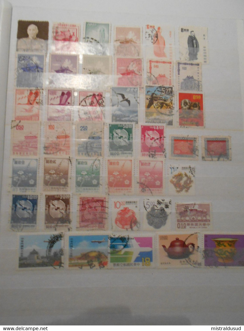 Taiwan Lot De 40 Timbres Obliteres - Colecciones & Series