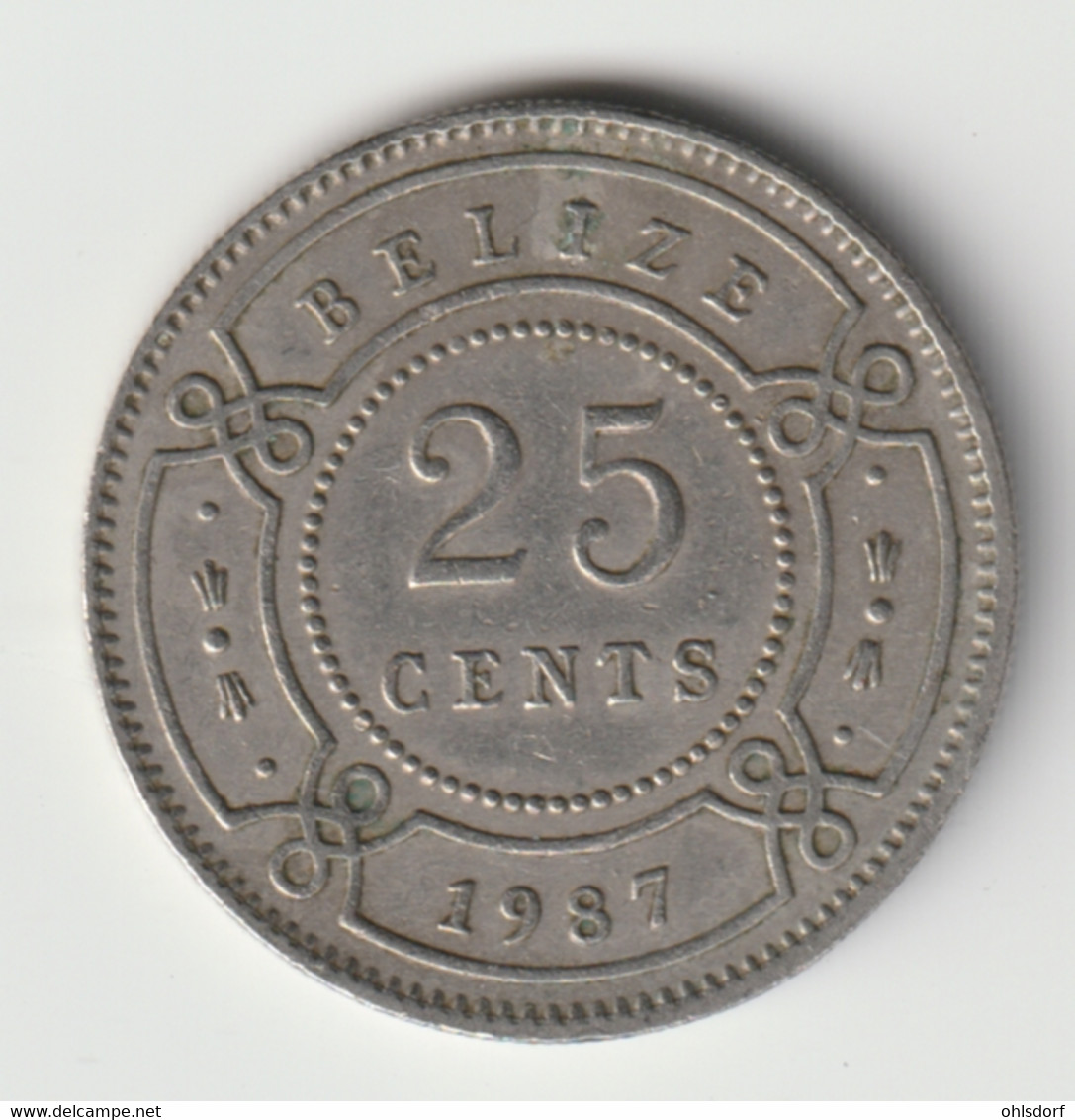 BELIZE 1987: 25 Cents, KM 36 - Belize