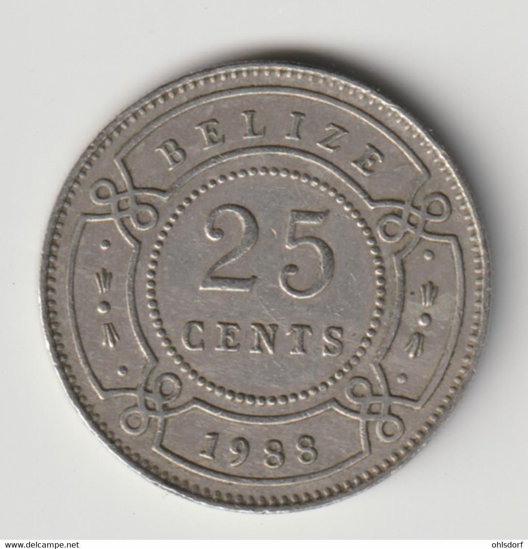 BELIZE 1988: 25 Cents, KM 36 - Belize