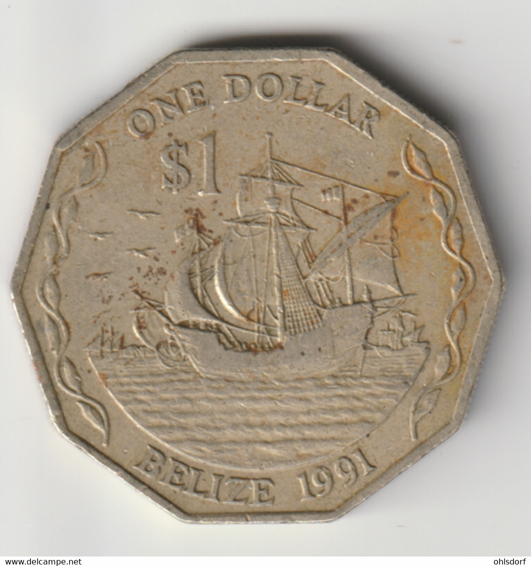 BELIZE 1991: 1 Dollar, KM 99 - Belize