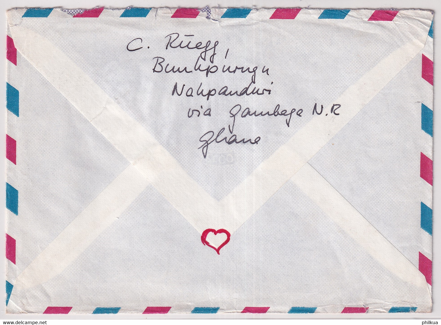 MiNr. 302-303, 313 Ghana 1967, 1. Juni. Freimarken: Nationale Symbole Bedarfsluftpostbrief In Die Schweiz Gelaufen - Ghana (1957-...)