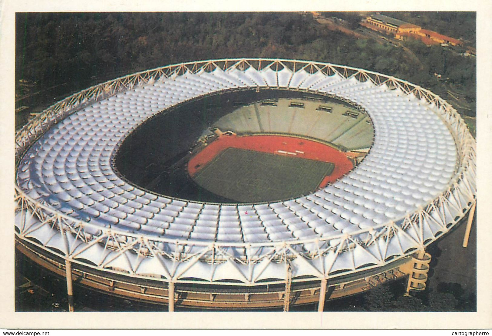 Postcard Italy Roma Stadio Olimpico Aerial View - Stadien & Sportanlagen