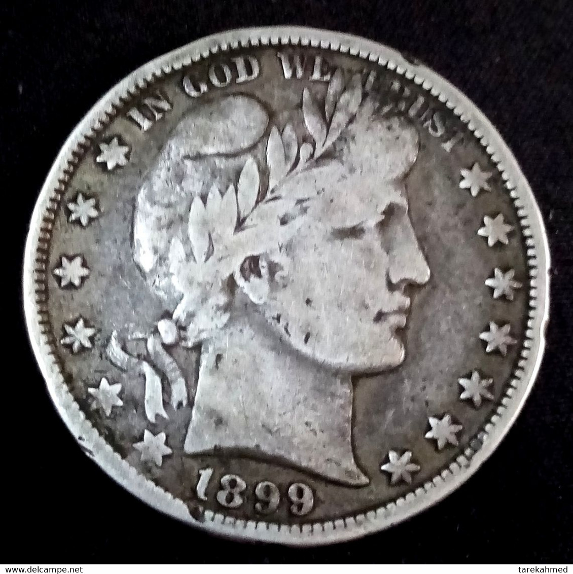 États-Unis, Half Dollar, 1899, Philadelphie, B+, Argent, KM:116 . Gomaa - 1892-1915: Barber