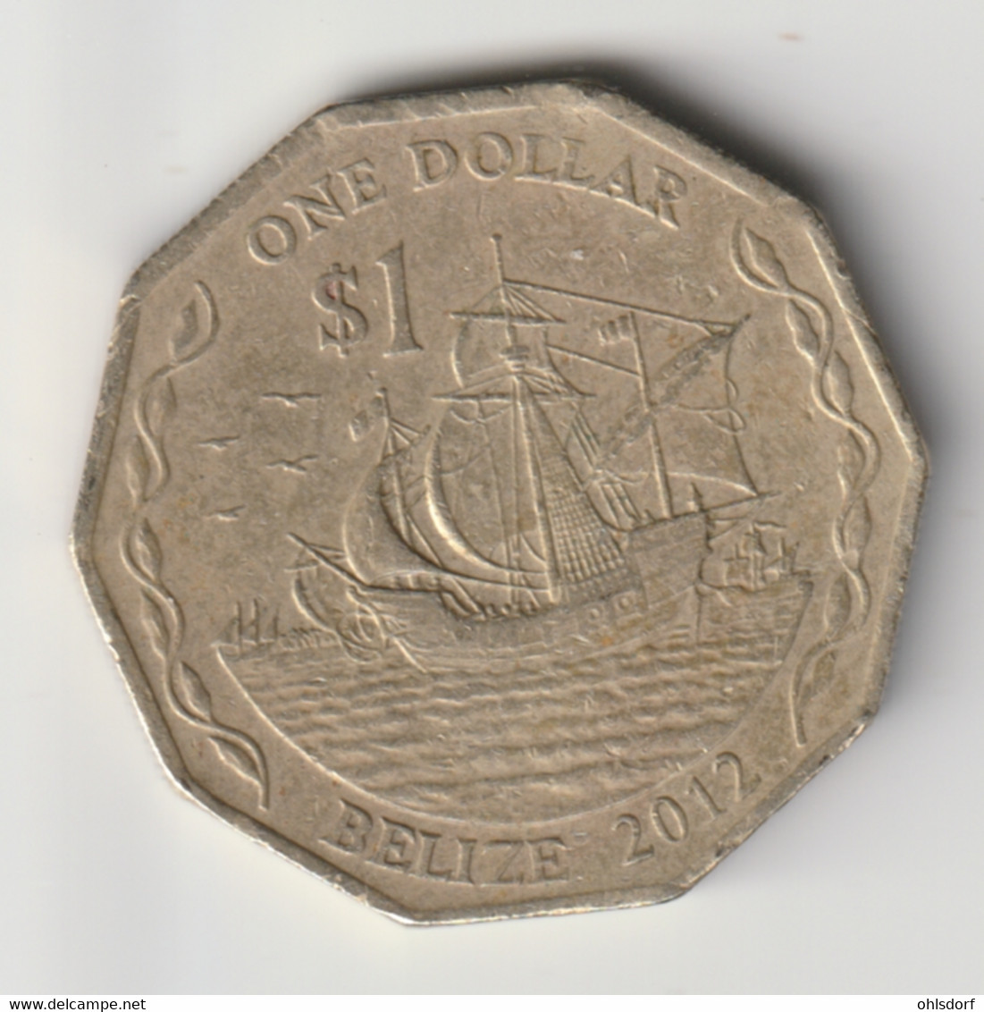 BELIZE 2012: 1 Dollar, KM 99 - Belize