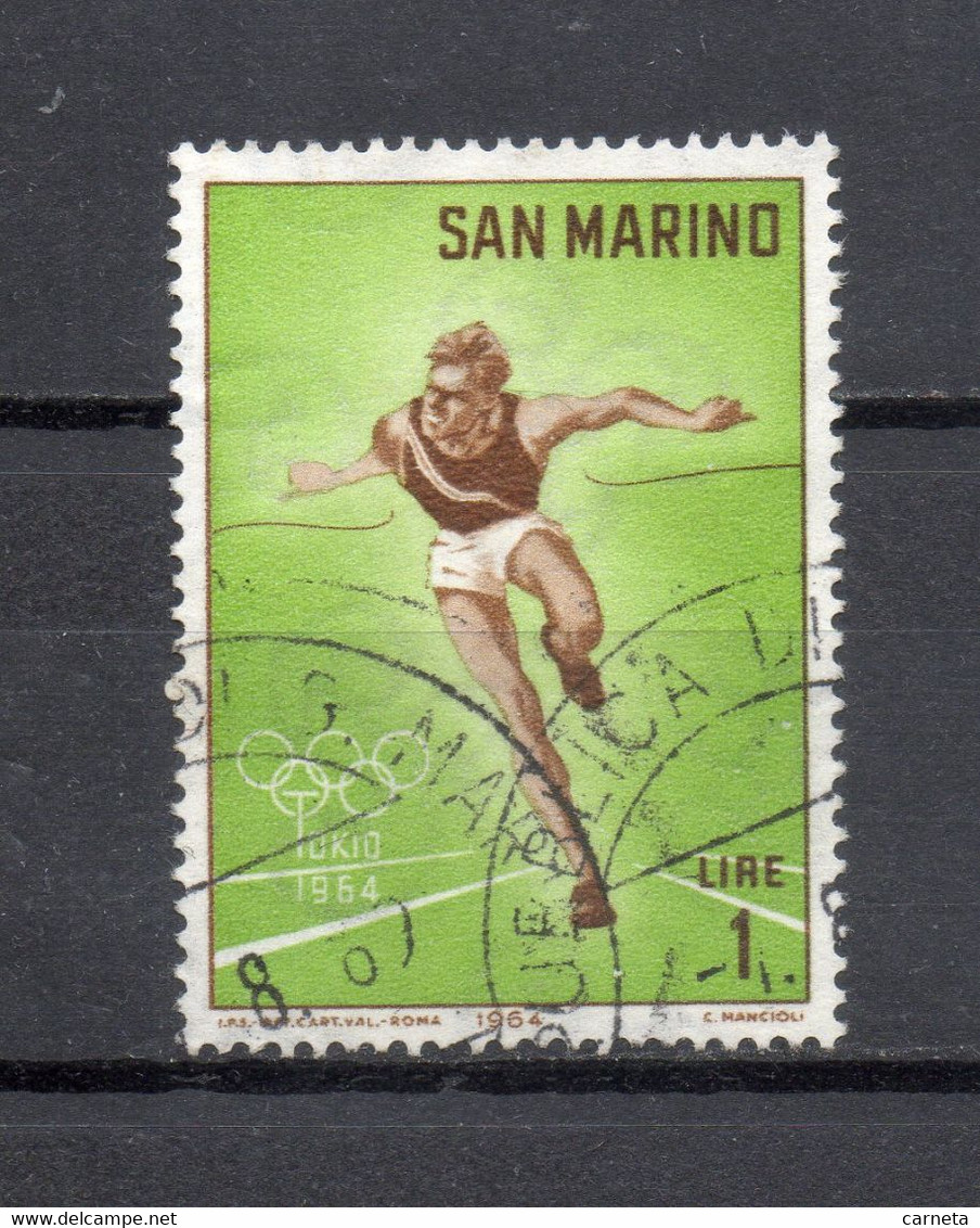 SAINT MARIN   N° 615   OBLITERE   COTE  0.15€    SPORT - Used Stamps