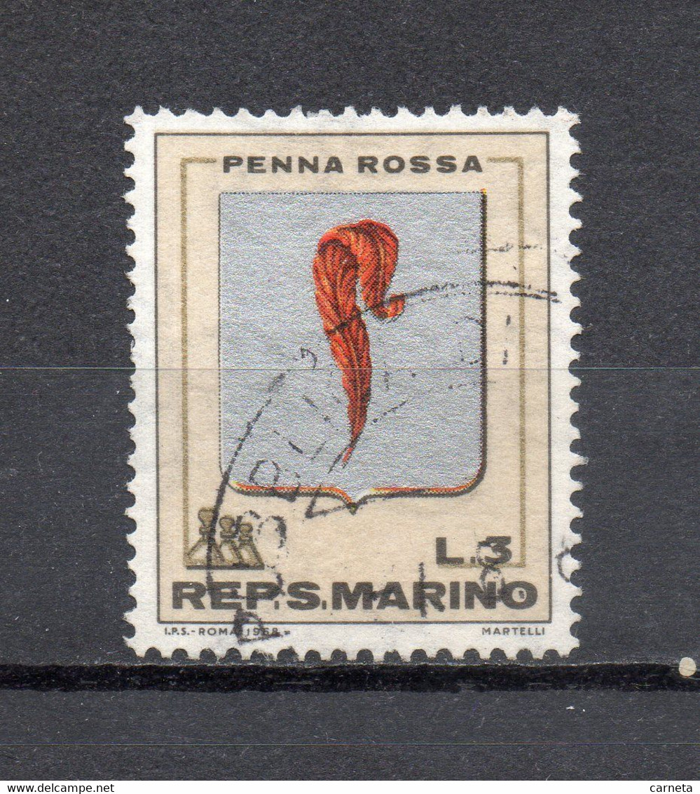 SAINT MARIN   N° 711   OBLITERE   COTE  0.15€    ARMOIRIE - Used Stamps