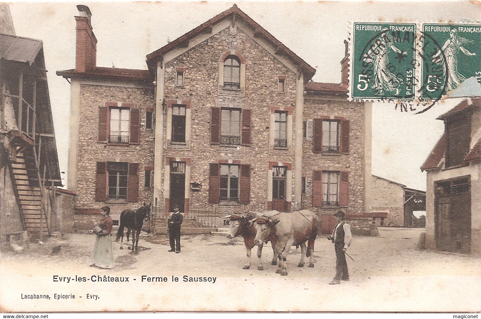 CPA - Evry-les-Châteaux - Ferme Le Saussoy - Fermes