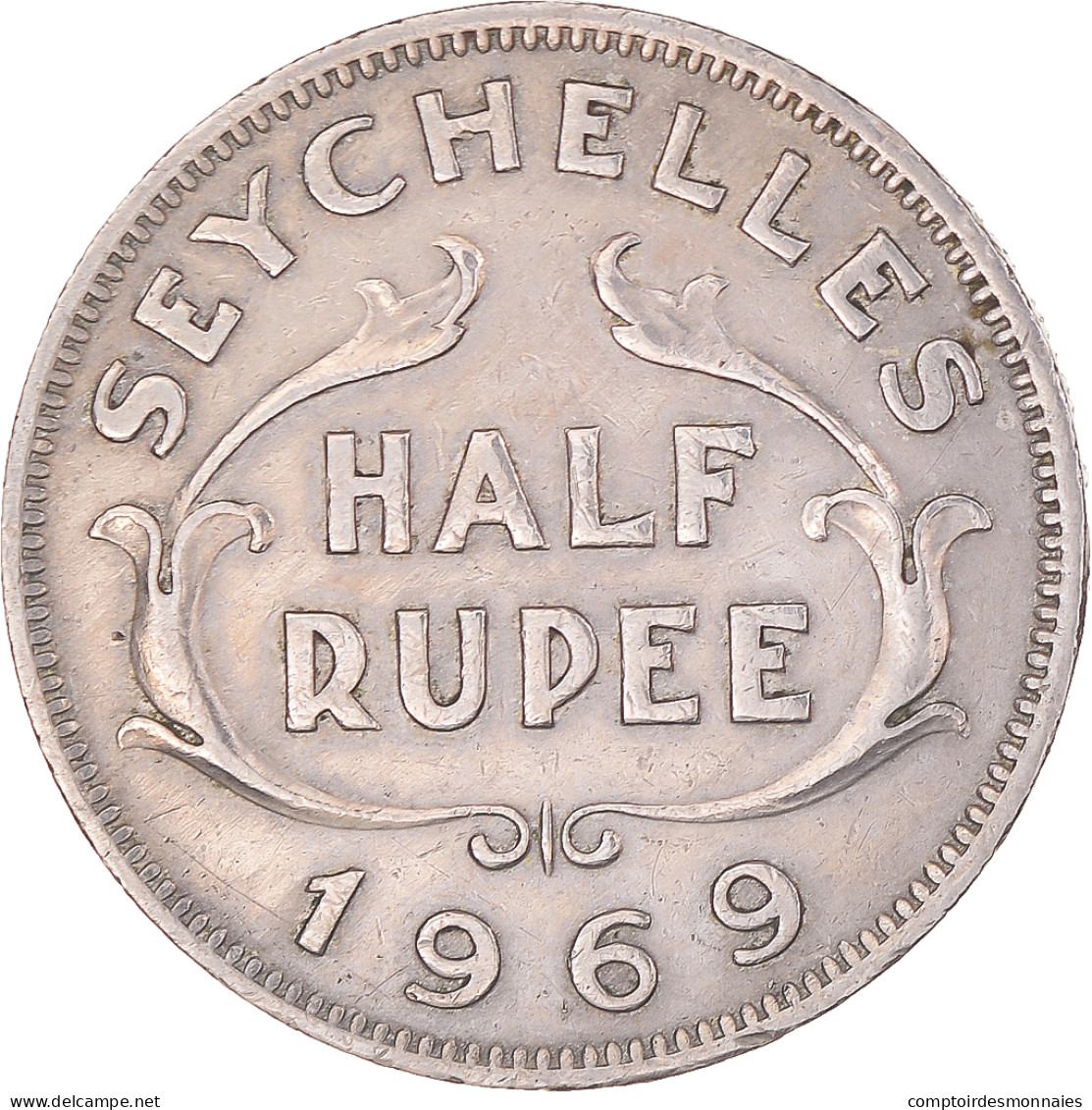 Monnaie, Seychelles, 1/2 Rupee, 1969 - Seychelles