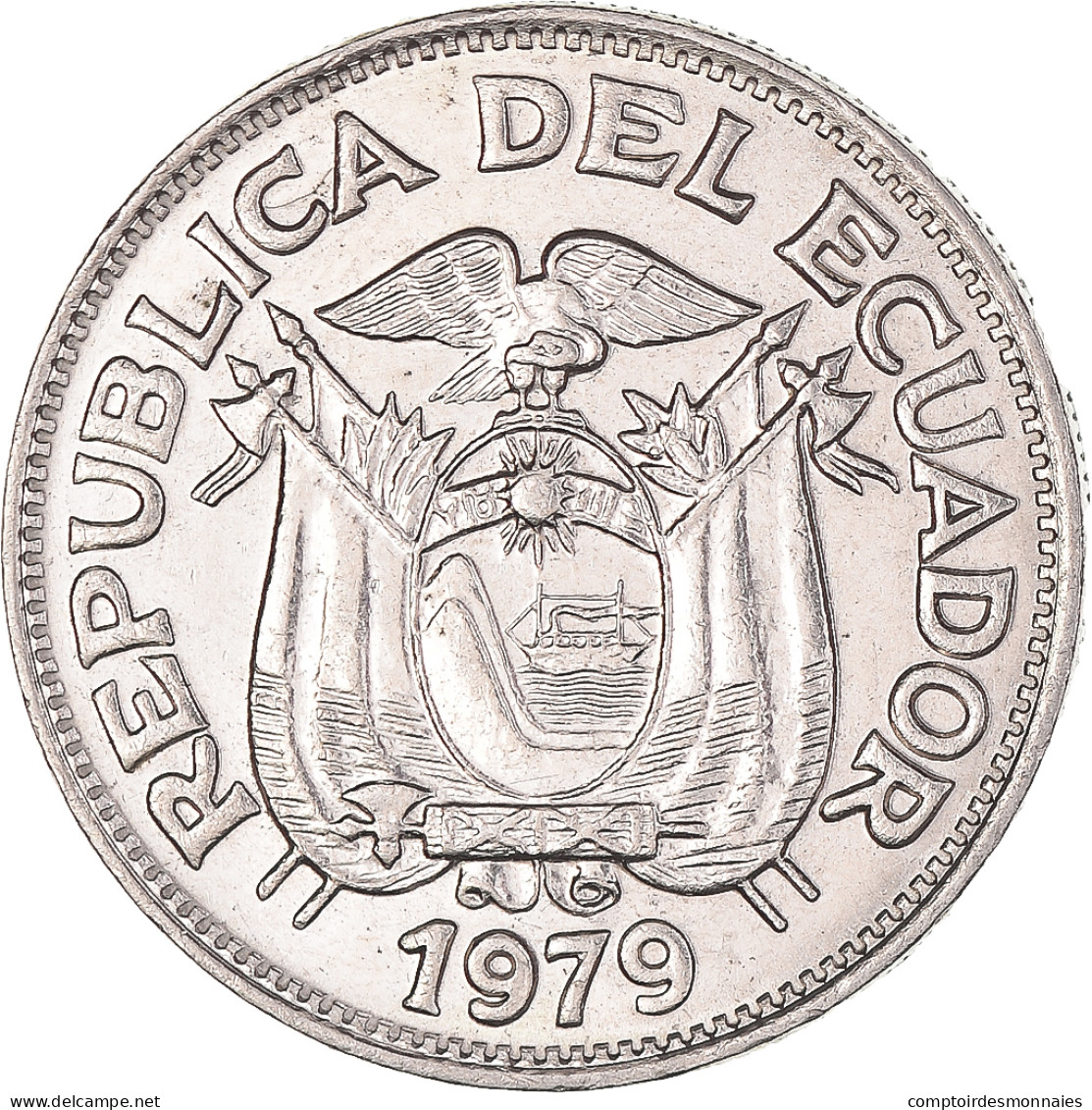 Monnaie, Équateur, 50 Centavos, Cincuenta, 1979 - Ecuador