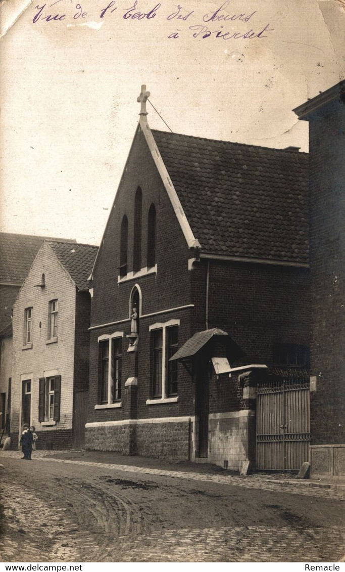 Bierset L école Des Soeurs  Photo Carte - Awans