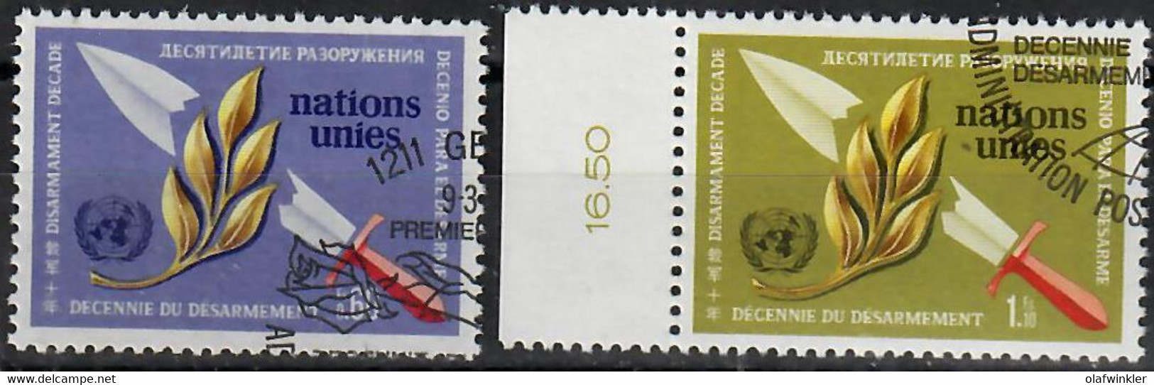 1973 Décennie Du Désarmement Zum 30-31 / Mi 30-31 / Sc 30-31 / YT 30-31 Oblitéré / Gestempelt /used [zro] - Used Stamps